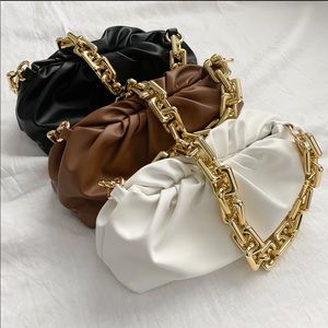 NEW! Dumpling Pouch Gold Chain Bag